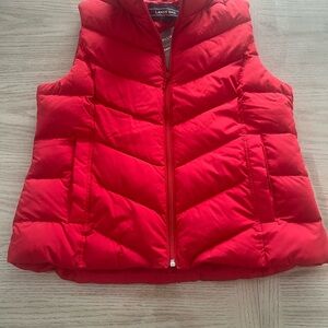 Lands' End Women's Vibrant Red Quilted Vest